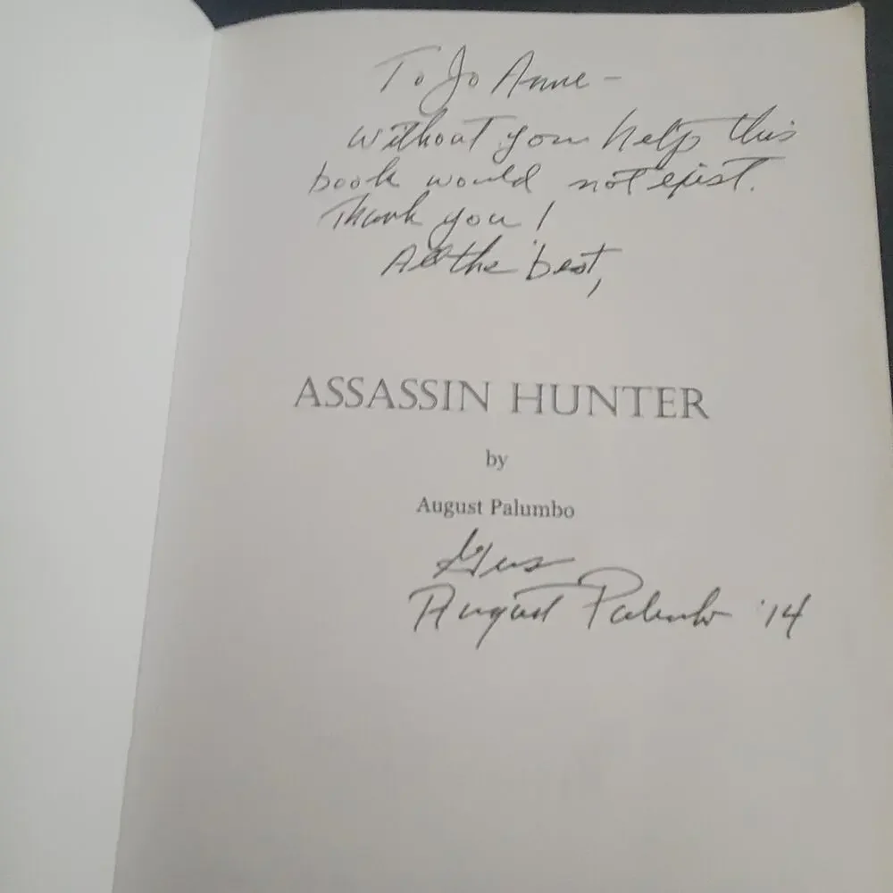 Assassin Hunter by August‎ Palumbo Paperback Signed